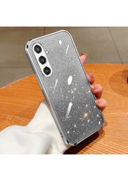 Sansung Galaxy S23FE Elektroliz Kaplama Parıltılı Lüks Yumuşak Silikon Kılıf Için Uygundur (Yurt Dışından)