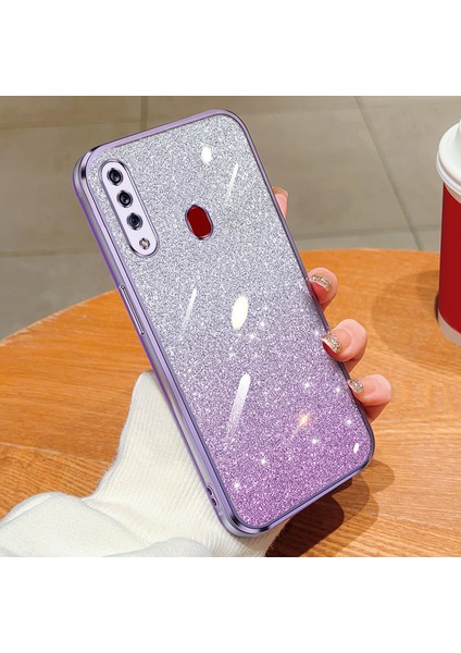 Köpüklü Çıkartmalarla Sansung Galaxy A20S Elektroliz Kaplama Telefon Kılıfı Için Uygundur (Yurt Dışından)