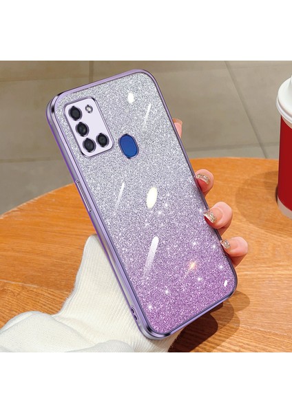 Köpüklü Çıkartmalarla Sansung Galaxy A21S Elektroliz Kaplama Telefon Kılıfı Için Uygundur (Yurt Dışından)
