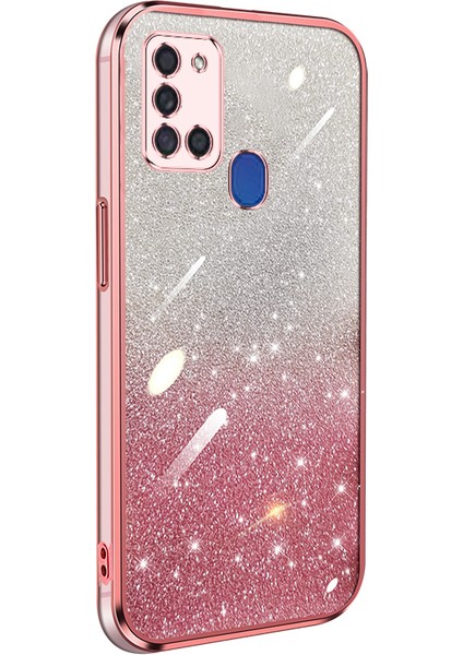 Köpüklü Çıkartmalarla Sansung Galaxy A21S Elektroliz Kaplama Telefon Kılıfı Için Uygundur (Yurt Dışından) fiyatları