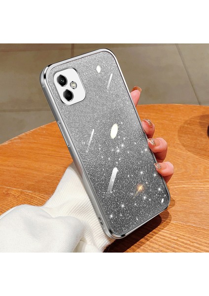 Samsung Galaxy A05 Elektroliz Kaplama Parıltılı Lüks Yumuşak Silikon Kılıf Için Uygundur (Yurt Dışından)