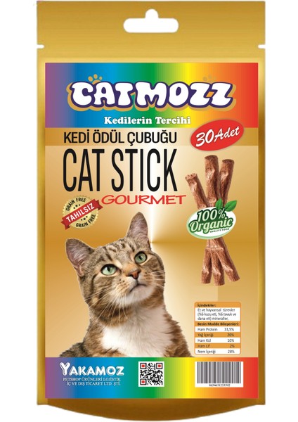 Stick Gourmet Karışık Kediler Için Ödül Çubuğu 30 Lu Paket