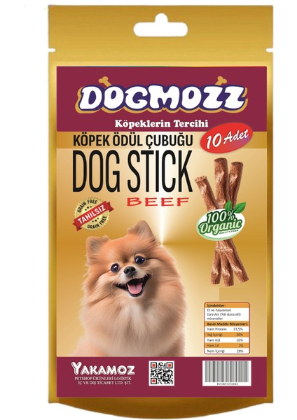 Stick Köpekler Için Biftekli Ödül Çubuğu 10'lu Paket