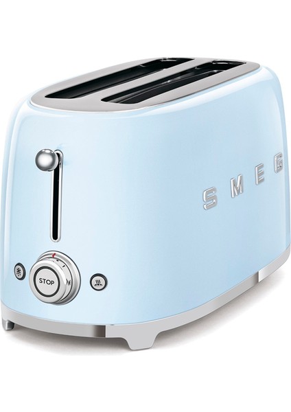 Smeg Pastel Mavi 2x2 Ekmek Kızartma TSF02PBEU