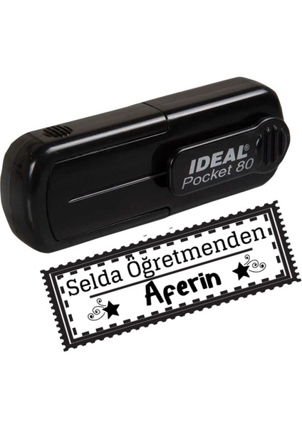 Kişiye Özel Öğretmen Aferin Cep Kaşesi - D274