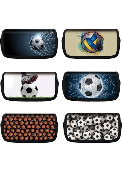 FGQBBQIUS13 Tarzı Soccerly Footbally Baskı Kozmetik Kutuları Kalem Çantası Erkek Okul Çantaları Çocuk Basketbolu Kalem Kutusu Kasa Çocuk Kırtasiye Çantaları (Yurt Dışından) fırsatları