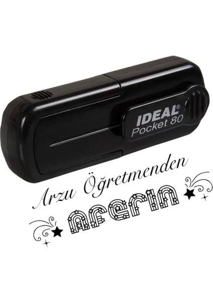 Kişiye Özel Öğretmen Aferin Cep Kaşesi - D240