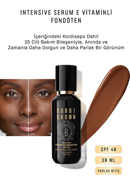 Intensive Serum E Vitaminli Fondöten Spf 40 Parlak Bitiş 30 ml - Chestnut 716170229348