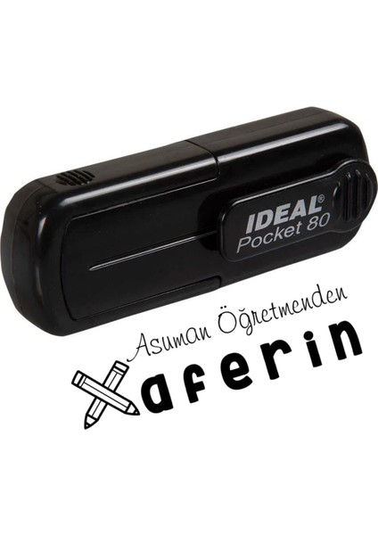 Kişiye Özel Öğretmen Aferin Cep Kaşesi - D260
