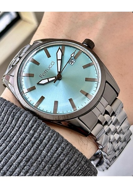 erkek Takvimli Metal Kordon Kol Saati