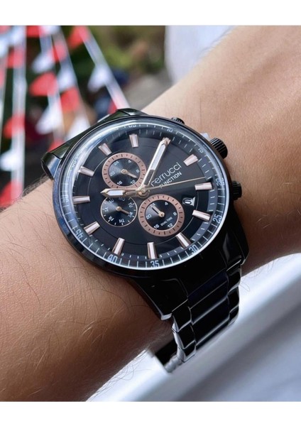 Erkek Fonksiyonlu Metal Kordon Kol Saati