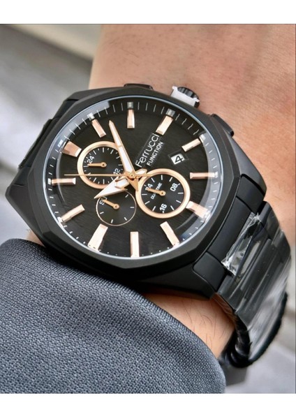 Erkek Fonksiyonlu Metal Kordon Kol Saati