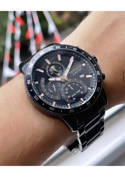 Erkek Fonksiyonlu Metal Kordon Kol Saati