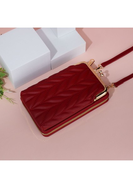 Rhombus Basit Çok Yönlü Dikey Tek Omuz Çapraz Mini Küçük Çanta (Yurt Dışından)