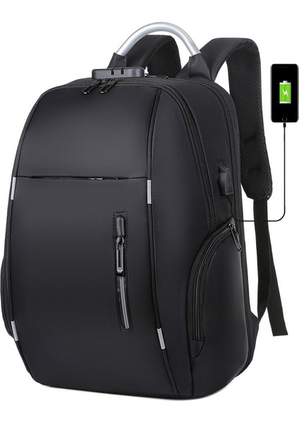 USB Şarj Portlu Kilitli, Büyük Kapasiteli, Hırsızlığa Karşı Korumalı Sırt Çantası (Yurt Dışından)