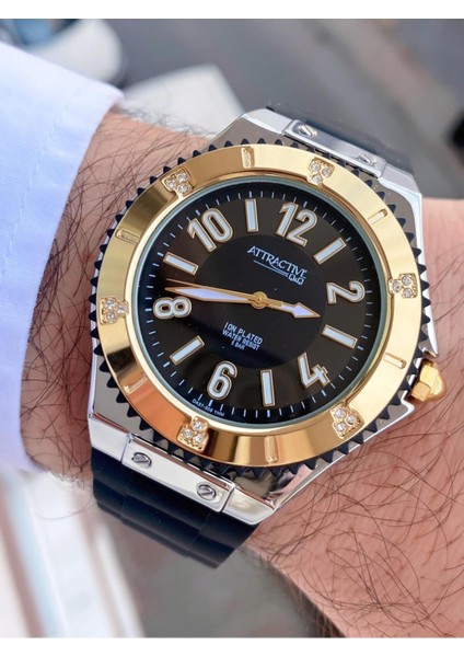 erkek Su Geçirmez Plastik Kordon Kol Saati