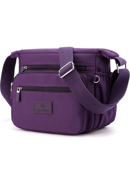 Yeni Oxford Kumaş Kadın Askılı Çanta Kanvas Çanta Çok Katmanlı Rahat Çanta Büyük Kapasiteli Omuzdan Askili Çanta (Yurt Dışından)