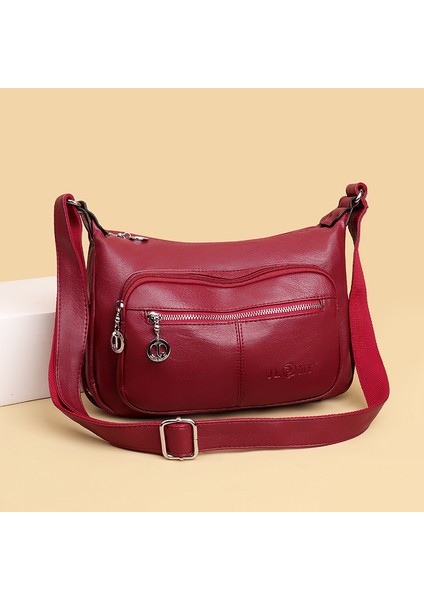 Kadın Çantası Yeni Omuzdan Askili Çanta Bayan Çanta Yaz Orta Yaşlı Anne Çantası Moda Askılı Çanta (Yurt Dışından)