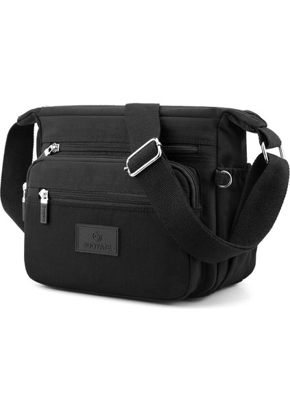 Yeni Oxford Kumaş Kadın Askılı Çanta Kanvas Çanta Çok Katmanlı Rahat Çanta Büyük Kapasiteli Omuzdan Askili Çanta (Yurt Dışından)