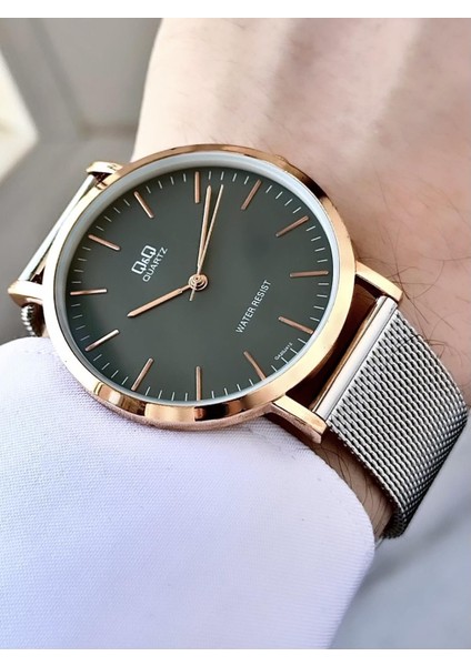 Q&Q erkek Hasır Kordon Kol Saati