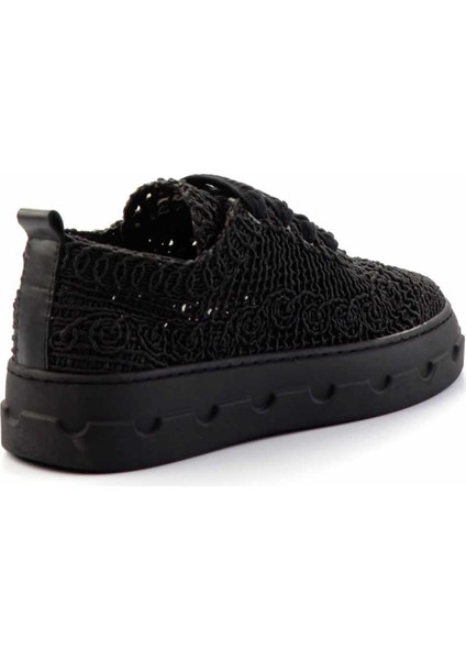Siyah Örgü Kadın Sneaker K01459090716 fırsatları