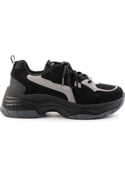 Siyah Füme File Kadın Sneaker K01450010522 fiyatları