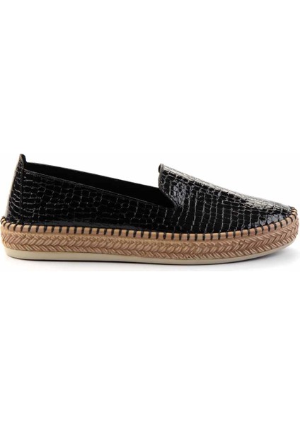Siyah Kroko Kadın Espadril K01309230811 fiyatları