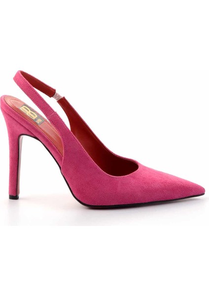 Fuşya Süet Kadın Klasik Topuklu Ayakkabı K01455018202