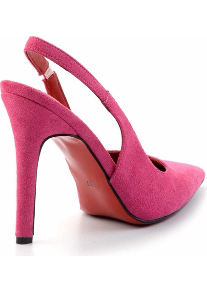 Fuşya Süet Kadın Klasik Topuklu Ayakkabı K01455018202 modelleri