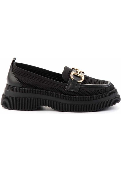 Siyah Triko Kadın Loafer Ayakkabı K01474200582 fiyatları