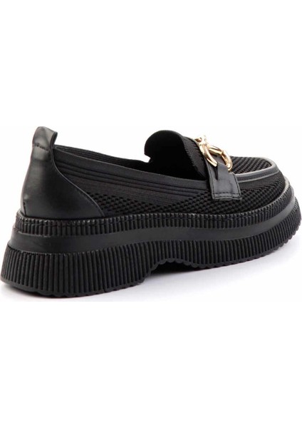 Siyah Triko Kadın Loafer Ayakkabı K01474200582 fırsatları