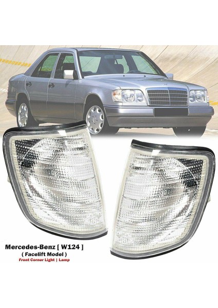 1 Çift Ön Köşe Işık Dönüş Sinyali Lambası Mercedes Benz Için W124 E320 E420 E500 1994 1996 1248261143 1248261243 (Yurt Dışından)