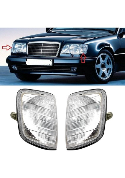1 Çift Ön Köşe Işık Dönüş Sinyali Lambası Mercedes Benz Için W124 E320 E420 E500 1994 1996 1248261143 1248261243 (Yurt Dışından)