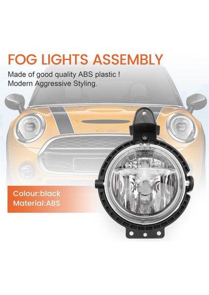 1x Ön Tampon Sis Lambası Sürüş Lambaları Kapağı Bmw Mini Cooper R55 R56 R57 R58 R59 2006 2014 63172751295 (Yurt Dışından) indirimleri