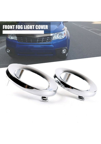 Subaru Forester 2009 2013 Için Çift Ön Krom Sis Lambası Lamba Kapağı Kapağı Trim Halkası 57731SC000 (Yurt Dışından)