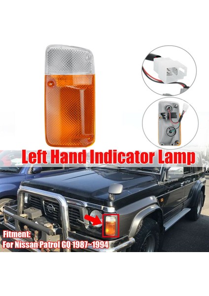 Sol Köşe Işık Göstergesi Sinyal Lambası Nissan Patrol Gq Y60 1987 1994 B6125 01J00 Için Değiştirin (Yurt Dışından) fırsatları
