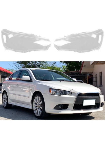 Araba Sol Far Kabuk Lamba Gölge Şeffaf Lens Kapağı Far Kapağı Mitsubishi Lancer Ex 2010 2016 Için (Yurt Dışından)