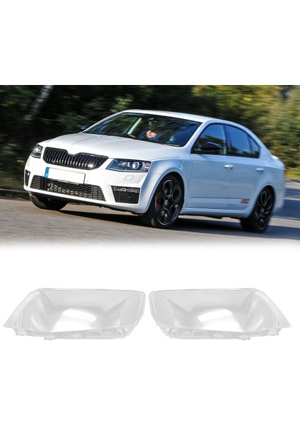 Skoda Octavia 2015 2016 2017 Için Sol Far Kabuk Lamba Gölge Şeffaf Lens Kapağı Far Kapağı (Yurt Dışından)