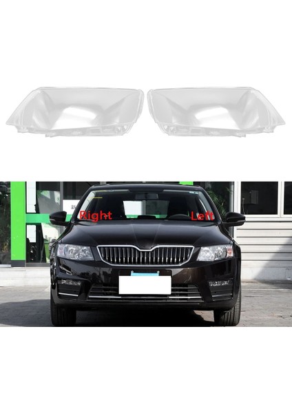 Skoda Octavia 2015 2016 2017 Için Sol Far Kabuk Lamba Gölge Şeffaf Lens Kapağı Far Kapağı (Yurt Dışından)