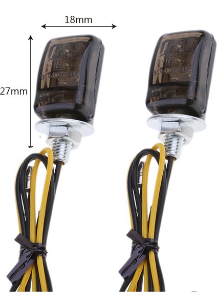 2 Adet Evrensel LED Siyah Mini Minik Küçük Göstergeler Dönüş Sinyalleri Motosiklet Motorsiklet Yamaha Için (Yurt Dışından)