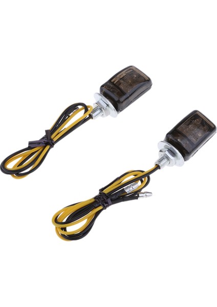2 Adet Evrensel LED Siyah Mini Minik Küçük Göstergeler Dönüş Sinyalleri Motosiklet Motorsiklet Yamaha Için (Yurt Dışından)