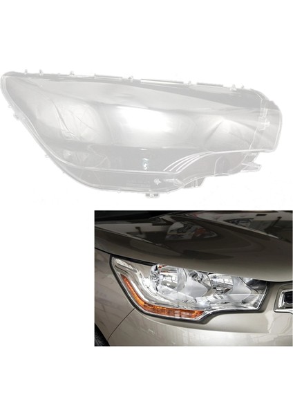 Araba Sağ Far Kabuk Lamba Gölge Şeffaf Lens Kapağı Far Kapağı Citroen C4L 2013 2014 2015 (Yurt Dışından)