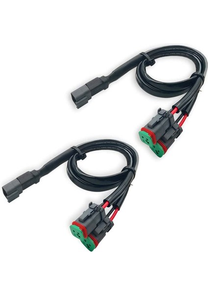 Kurşun 2 In1 Deutsch Çift Çıkışlı Dt Dtm Dişi Konnektör Soket Adaptörleri LED Sis Lambası LED Pod Işıkları LED Işık Çubuğu (Yurt Dışından)