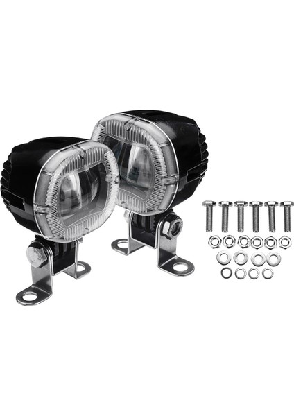 2 Adet 20W LED Forklift Römork Uyarı Işıkları Güvenlik Çalışma Noktası Sinyal Işığı 180 Derece Ayarlanabilir Gümrükleme Lambası Beyaz (Yurt Dışından)