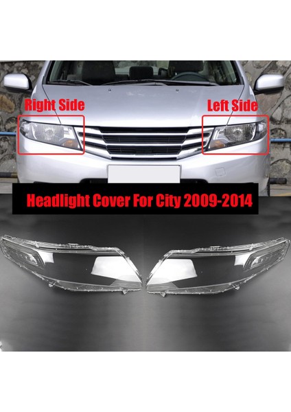 Honda City 2009 2014 Için Sağ Araba Far Kapağı Kafa Lambası Lambası Şeffaf Abajur Kabuk Lens Camı (Yurt Dışından) fiyatları