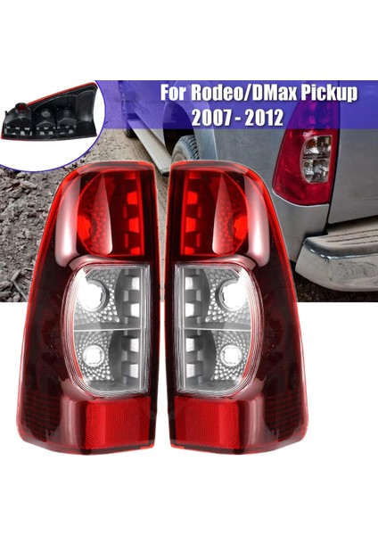 2 Adet Araba Arka Stop Lambası Fren Lambası Kuyruk Lambası Ampul Olmadan Isuzu Rodeo Dmax Pickup 2007 2008 2009 2010 2011 2012 (Yurt Dışından)