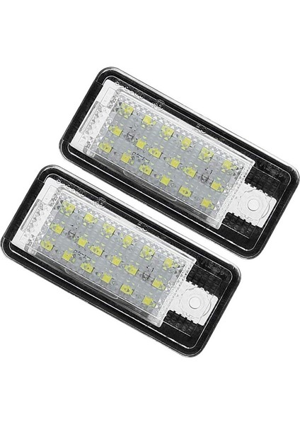 Araba LED Lisans Numarası Plaka Işık Lambası Beyaz Audi A3 S3 8p A4 B6 B7 A5 A6 4f Q7 A8 S8 C6 (Yurt Dışından)