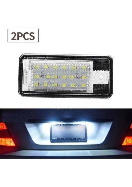 Araba LED Lisans Numarası Plaka Işık Lambası Beyaz Audi A3 S3 8p A4 B6 B7 A5 A6 4f Q7 A8 S8 C6 (Yurt Dışından)