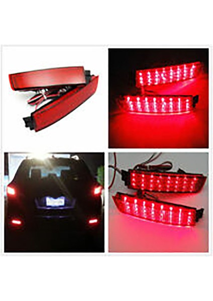 Kırmızı Lens Arka Tampon Reflektör Lamba LED Kuyruk Fren Lambası Nissan Juke Murano Quest Sentra Infiniti FX35 265605C000 (Yurt Dışından)