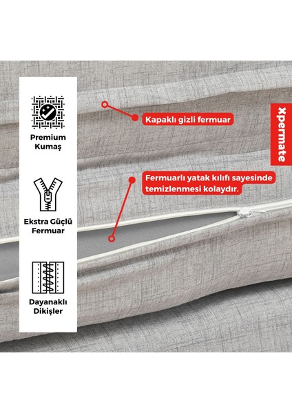 Ultra Kalın Katlanır Sünger Yatak, Yer Yatağı, Katlanır Yer Minderi, Katlanır Yatak, Misafir Yatağı 80x180x14 Gri